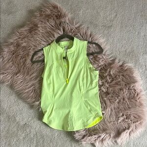 Women's Sleeveless Lime Green Top Lululemon